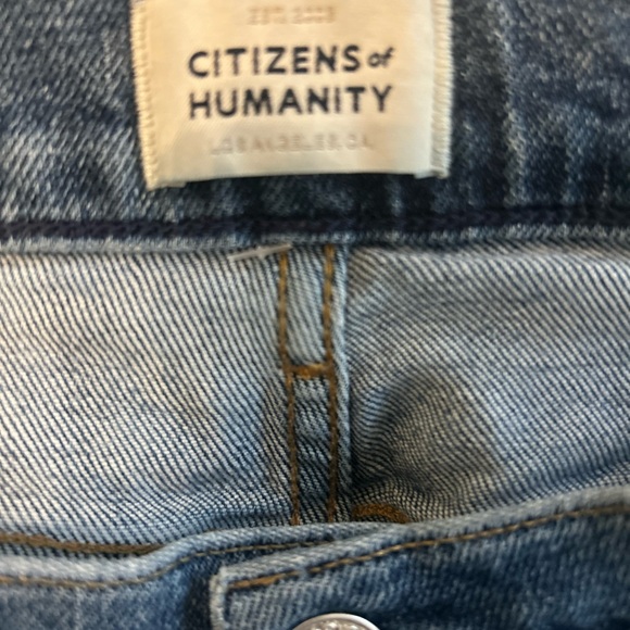Citizens of Humanity “Charlotte” High‑Rise Straight Jeans — Size 30, Dark Wash - Picture 6 of 8